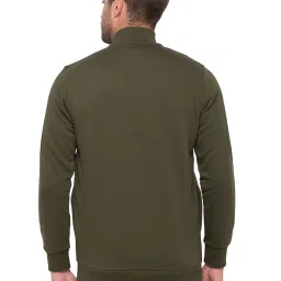 Spykar Green High Neck Sweatshirt image 2