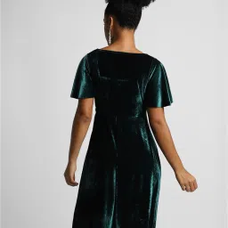 Forever 21 Teal Regular Fit A Line Dress image 2
