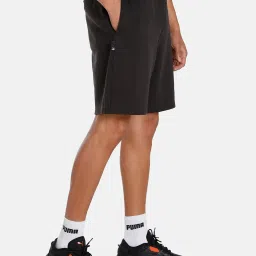 Puma Black Cotton Relaxed Fit Shorts image 4