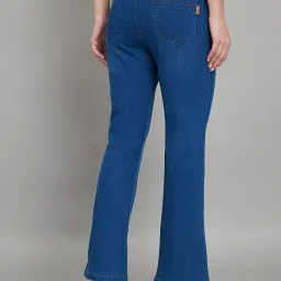 Angelfab Blue Cotton Flared Fit High Rise Jeans image 2