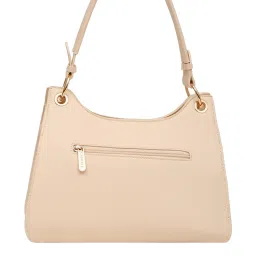 Caprese Capri Beige Faux Leather Solid Shoulder Handbag image 2