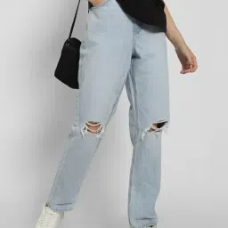 American Eagle Outfitters Blue Plain Jeans image 3