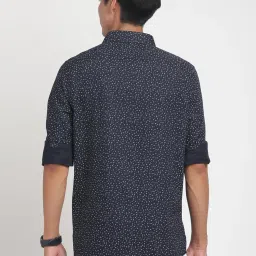 Turtle Navy Cotton Regular Fit Printed Shirt image 2