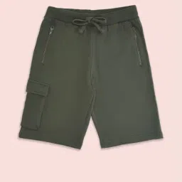 Pantaloons Junior Olive Cotton Regular Fit Shorts-picture-31