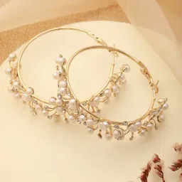 Aatmana Gold-Toned Classic Hoop Earrings-image-11