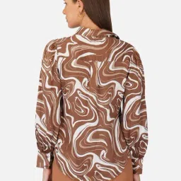 PURYS Brown Printed Shirt image 2