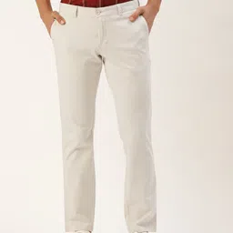 Parx Men Tapered Fit Low-Rise Semi Formal Chinos Trousers-image-20
