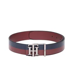 Tommy Hilfiger Men Striped Leather Formal Belt-image-48