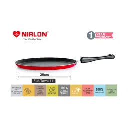 Nirlon Non-Stick Red Aluminium Non-Toxic Kitchenware Set image 5