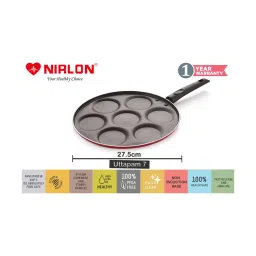 Nirlon Non-Stick Red Aluminium Gas Compatible Cookware Combo Set image 5