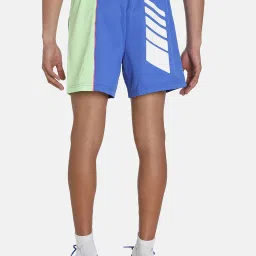 Puma Blue Regular Fit Colour Block Shorts image 2
