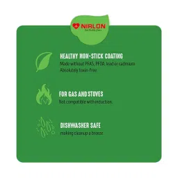 Nirlon Non-Stick Red Aluminium Gas Compatible Flat Tawa & Bhakri Tawa Set image 4