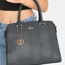 Lavie Grey Animal Effect Medium Satchel Handbag-image-0