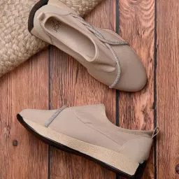 Jove Women's Beige Casual Sneakers-picture-23