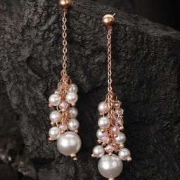 Aatmana Gold-Plated Classic Pearl Drop Earrings-picture-22