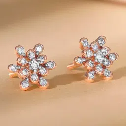 GIVA Lab Grown Diamond 18k (750) Gold Earrings for Women-picture-15