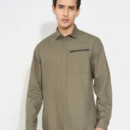 7 Alt By Pantaloons Green Relaxed Fit Shirt-picture-36