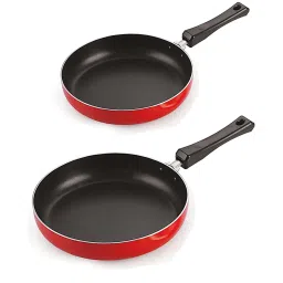Nirlon Non-Stick Red Aluminium Cookware Set of 2-Pieces - (2.6mm) image 1