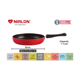 Nirlon Non-Stick Red Aluminium Cookware Set of 2-Pieces - (2.6mm) image 2