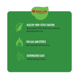 Nirlon Non-Stick Red Aluminium Cookware Set of 2-Pieces - (2.6mm) image 4