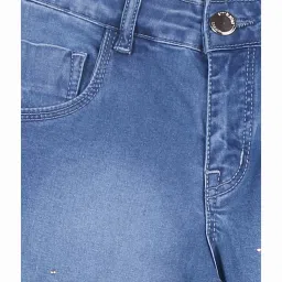 Gini & Jony Kids Blue Washed Shorts image 3