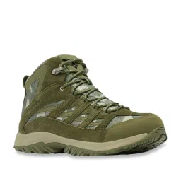 Columbia Men's CRESTWOOD MID WATERPROOF Green Outdoor Shoes image 2