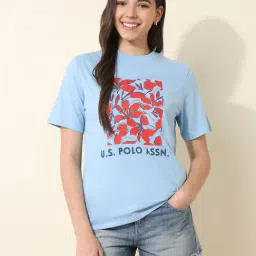 U.S. POLO ASSN. Light Blue Printed Top-picture-13