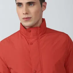 Van Heusen Sport Orange Regular Fit Printed Jackets image 4