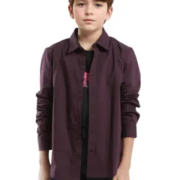 Rare Ones Boys Maroon Shirt-image-60