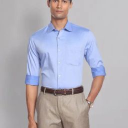 AD by Arvind Blue Regular Fit Shirt-picture-37
