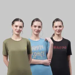 Vimal Jonney Green & Blue Cotton Printed Sports T-Shirt - Pack Of 3-picture-30