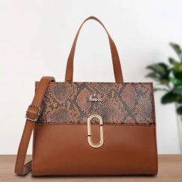 Lavie Brown Textured Medium Handbag-picture-35