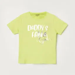 Juniors by Lifestyle Lime Cotton Printed Regular Fit T-Shirt-picture-19