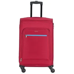 Aristocrat Red Small Soft Cabin Trolley - 57 cm image 1