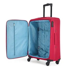 Aristocrat Red Medium Soft Cabin Trolley - 68 cm image 4