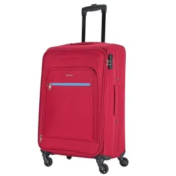 Aristocrat Red Medium Soft Cabin Trolley - 68 cm image 3