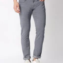 Dragon Hill Light Grey Slim Fit Lightly Washed Jeans image 1