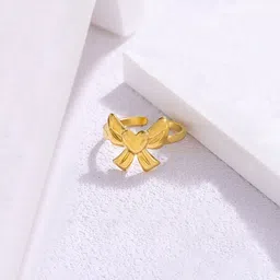 Jewels Galaxy Gold-Plated Anti Tarnish Finger Ring image 2