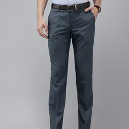 Park Avenue Men Regular Fit Formal Trousers-image-11