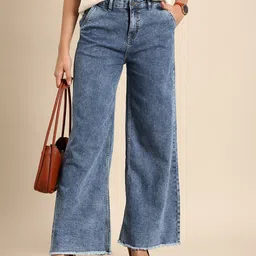 all about you Women Wide Leg Mid-Rise Stretchable Jeans-picture-42