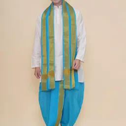Sethukrishna Men Regular Kurta with Dhoti Pants & With Dupatta-image-38