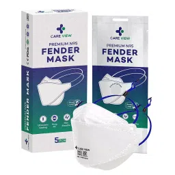 CARE VIEW CV-FENDER-HL-WHITE-5 N95 Anti Pollution Mask (Pack of 5)-picture-11