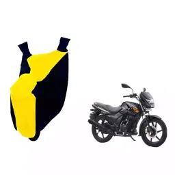 Auto Pearl Waterproof Two Wheeler Cover For TVS Flame 125 (Yellow & Blue)-picture-13