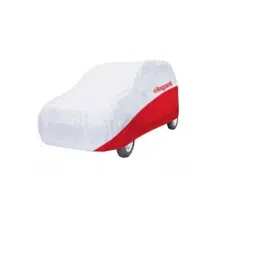 Elegant White & Red Water Resistant Car Body Cover for Datsun GO Plus-picture-20