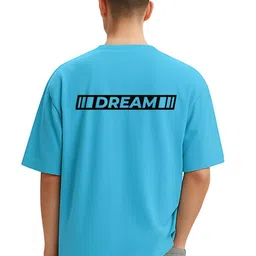 Fashnobic Men Typography Printed Drop-Shoulder Sleeves Dri-FIT T-shirt image 2