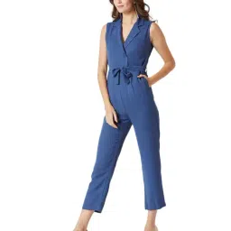 Miss Chase Blue Below Knee Jumpsuit image 4