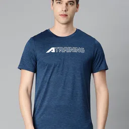Alcis Men Typography Printed Anti Static Slim Fit Sports T-shirt-picture-23