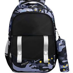 YK Kids Camouflage Printed Large Backpack-picture-4