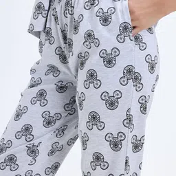 Zivame Women Pure Cotton Conversational Printed Night suit image 4