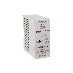 Selec Make SMPS – 24VDC, 2.5A/60W, Rail mount - Plastic casing-picture-38
